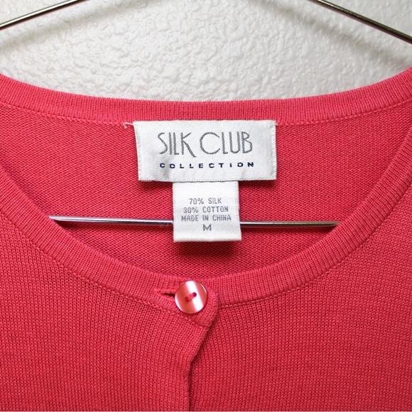 Vintage Silk Club Collection Cardigan Sweater - Picture 8 of 8